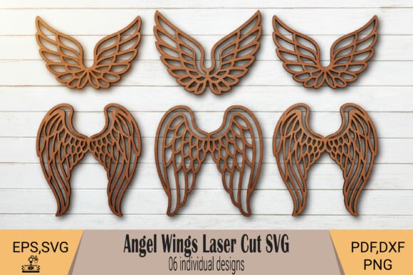 Download Angel Wings Wall Decor Laser Cut SVG - Laser cut Collection