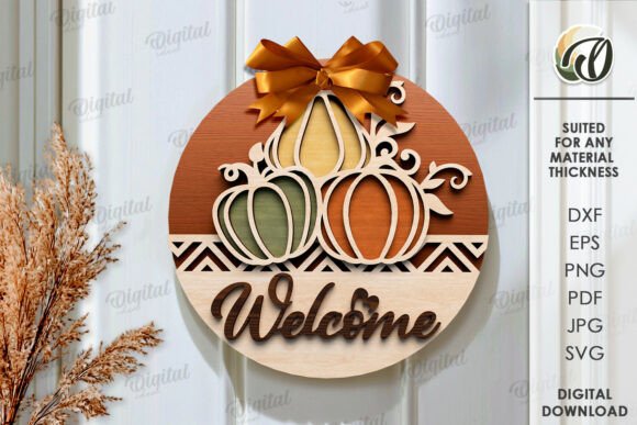 Download Thanksgiving Round Sign Laser Cut - Laser cut Collection