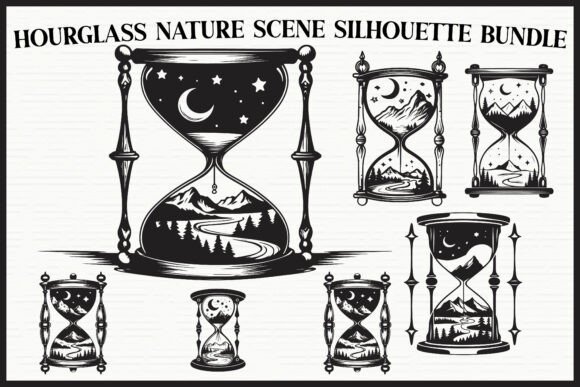 Download Nature Hourglass Laser Cut Bundle - Laser cut Collection