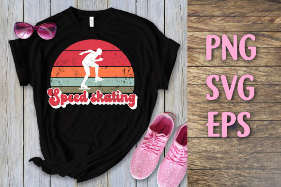 Download Speed Skating Retro Vintage Svg File - Premium Resources