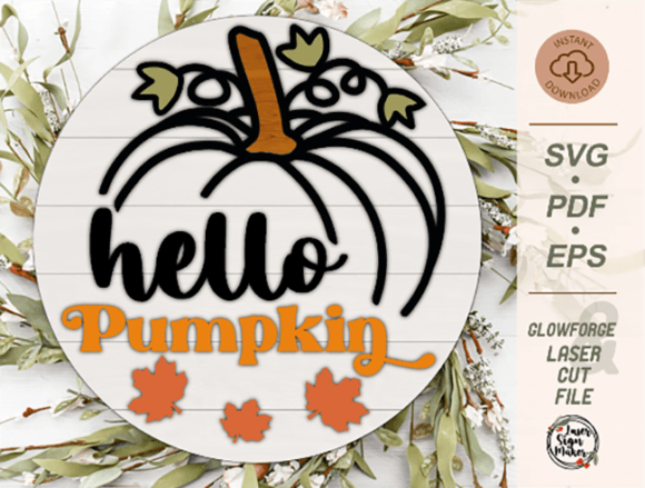 Download Hello Pumpkin Sign SVG, Hello Fall SVG - Hello fall svg Collection
