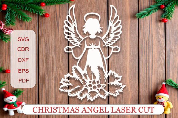 Download Christmas Angel Laser Cut - Laser cut Collection