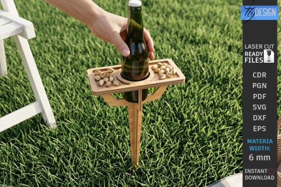 Download Outdoor Beer Picnic Table Laser Cut |CNC - Laser cut Collection