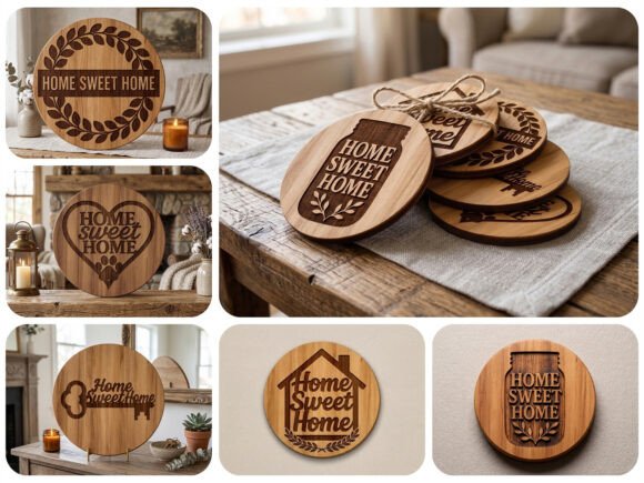 Download Laser Cut Home Sweet Home Sign Bundle - Laser cut Collection