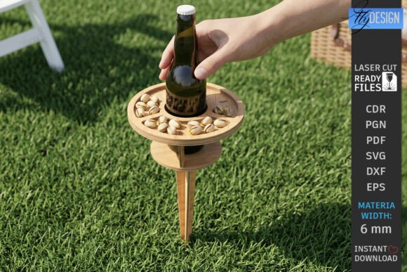 Download Outdoor Beer Picnic Table Laser Cut |CNC - Laser cut Collection