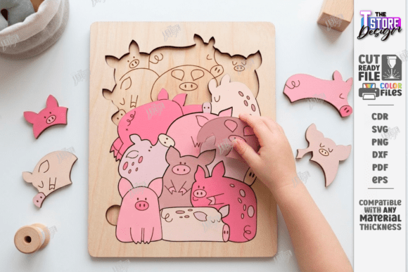 Download Animal Puzzle Laser Cut | Montessori Toy - Laser cut Collection