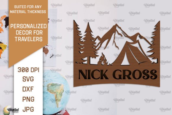 Download Personalized Sign for Traveler Laser Cut - Laser cut Collection