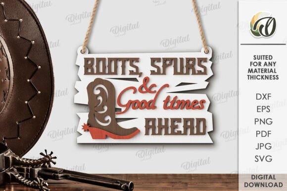 Download Cowboy Welcome Sign Laser Cut - Laser cut Collection