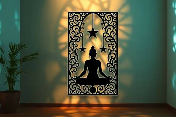 Download Yoga Sign Laser Cut Wall Decor SVG - Laser cut Collection
