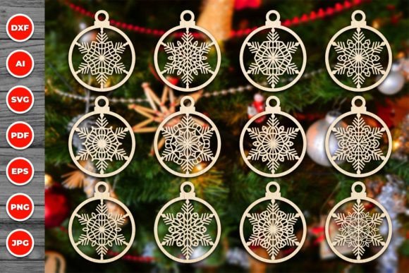 Download Christmas Ornament Laser Cut Svg Bundle - Laser cut Collection