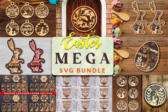Download Mega Easter Laser Cut SVG Bundle - Laser cut Collection