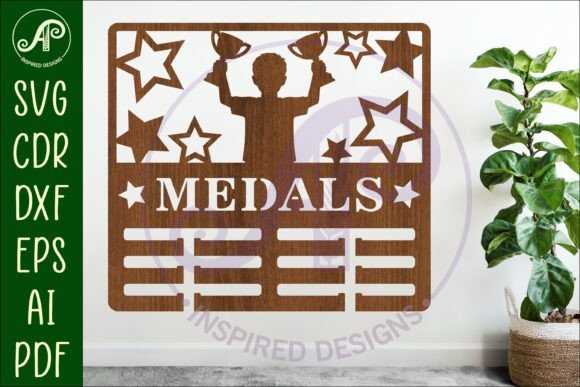 Download Little Boy Medals Holder Laser Cut - Laser cut Collection