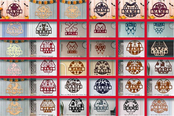 Download Big Name Sign Laser Cut Svg Bundle - Laser cut Collection