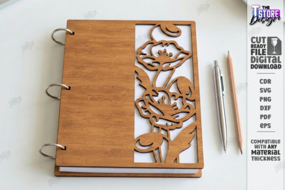 Download Decorative Notebook Cover Laser Cut |CNC - Laser cut Collection