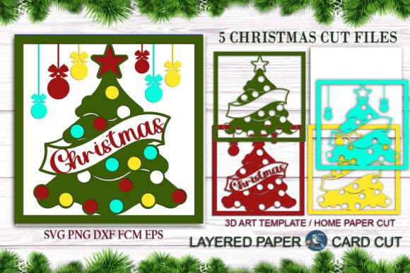 Download Christmas Card Cut Templates SVG - Cut templates Collection