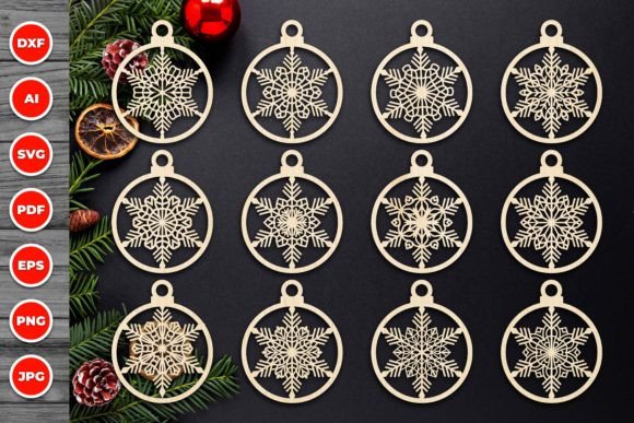Download Christmas Ornament Laser Cut Svg Bundle - Laser cut Collection