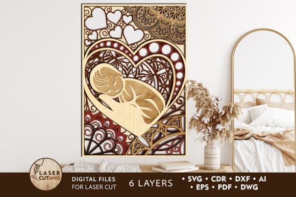 Download BABY Laser Cut Template, Layered SVG - Laser cut Collection