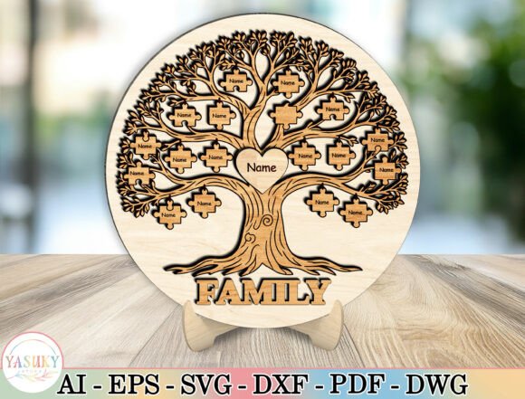 Download Personalized Family Name Laser Cut File - Laser cut Collection