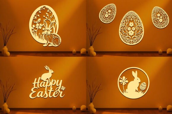 Download Laser Cut Easter Wall Decor SVG Set - Laser cut Collection