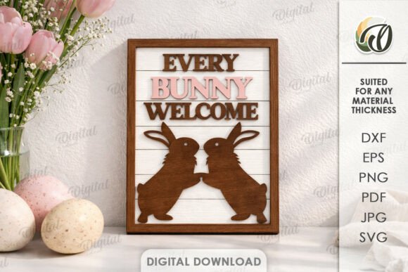 Download 3D Easter Wall Decor Laser Cut - Laser cut Collection