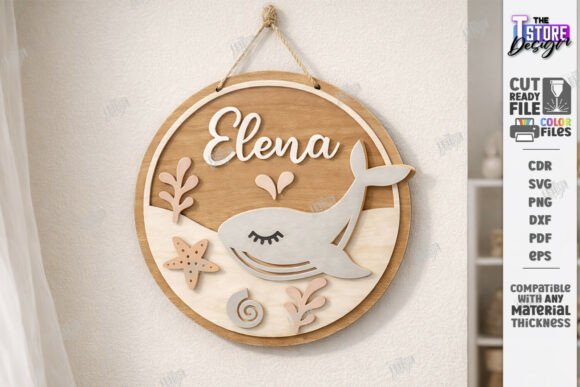 Download Kids Room Name Sign Laser Cut | CNC File - Laser cut Collection