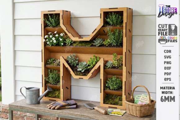 Download Wooden Flowers Wall Letter Laser Cut - Laser cut Collection