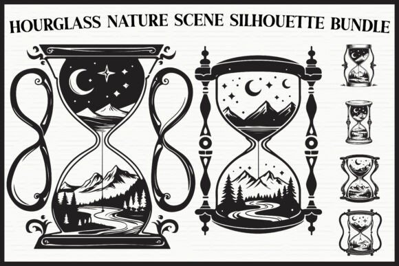 Download Nature Hourglass Laser Cut Bundle - Laser cut Collection