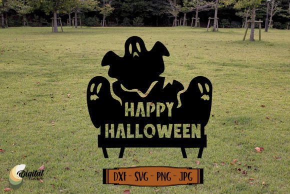 Download 3D Halloween Garden Design Laser Cut - Laser cut Collection