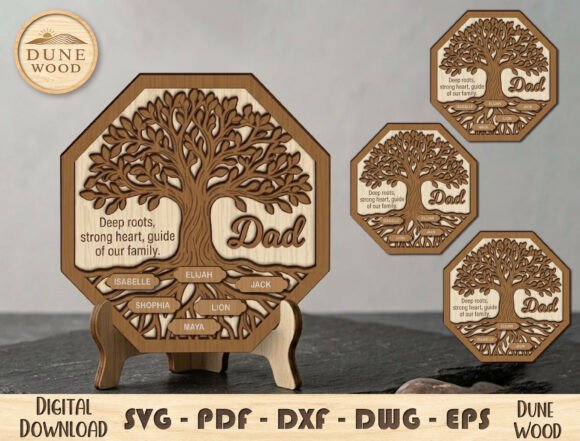 Download Family Tree Dad Laser Cut File - Laser cut Collection