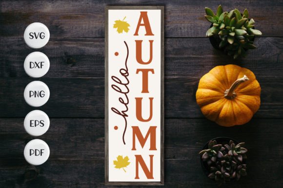 Download Hello Autumn SVG, Fall Porch Sign SVG - Premium Bundle