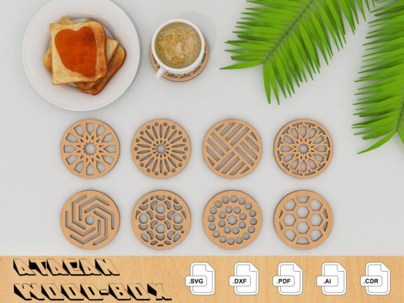 Download Wooden Drink Coasters Cut Templates 149 - Cut templates Collection