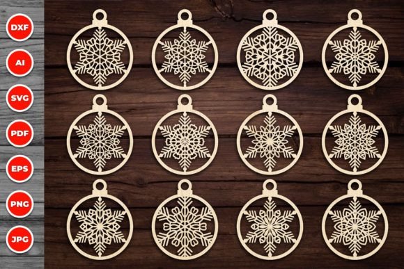 Download Christmas Ornament Laser Cut Svg Bundle - Laser cut Collection