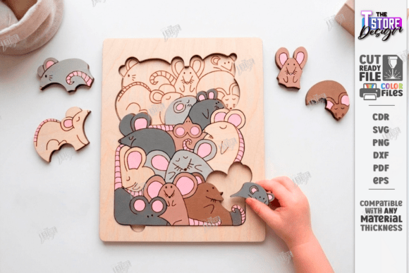 Download Animal Puzzle Laser Cut | Montessori Toy - Laser cut Collection
