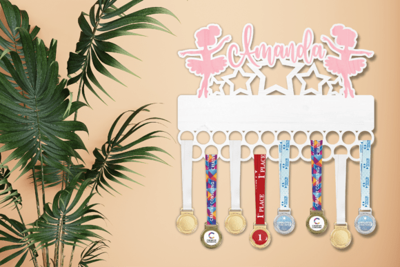 Download Ballerina Medal Holder Laser Cut SVG - Laser cut Collection