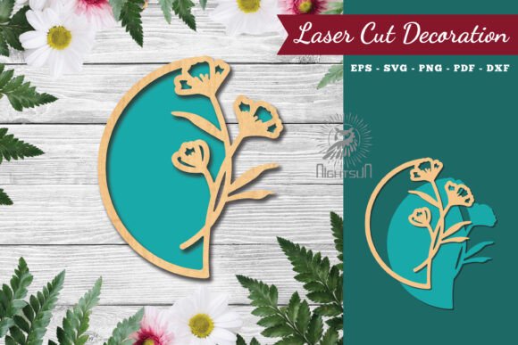 Download Flower Sign Laser Cut Decoration 3 - Laser cut Collection