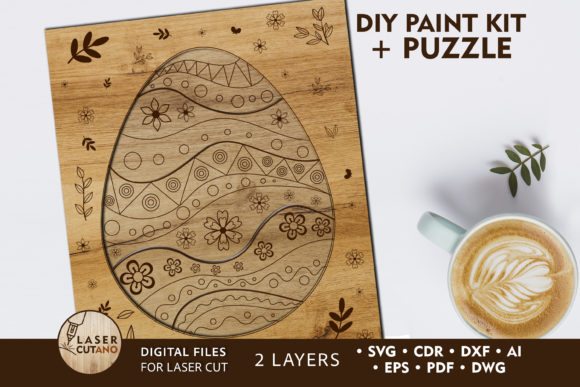 Download Paint KIT DIY Laser Cut Files EASTER - Laser cut Collection