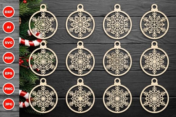 Download Christmas Ornament Laser Cut Svg Bundle - Laser cut Collection