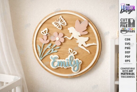 Download Kids Room Name Sign Laser Cut | CNC File - Laser cut Collection