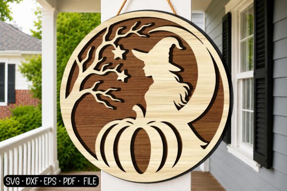 Download Witch Moon Pumpkin SVG Laser Cut - Laser cut Collection