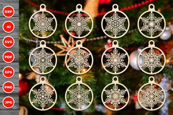 Download Christmas Ornament Laser Cut Svg Bundle - Laser cut Collection