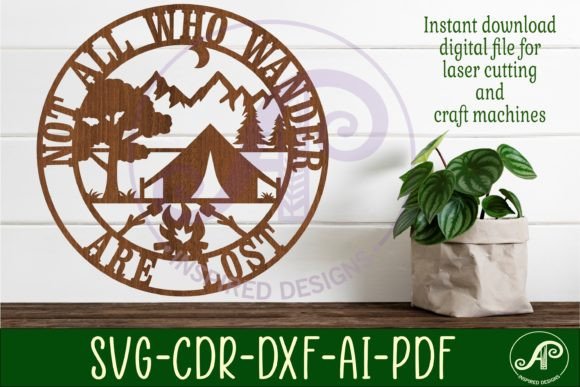 Download Camping Wall Sign Svg Laser Cut Design - Laser cut Collection