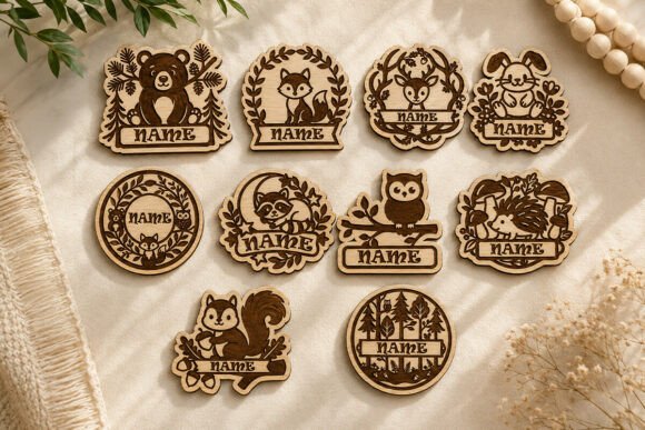 Download Laser Cut Woodland Nursery Name Signs - Laser cut Collection