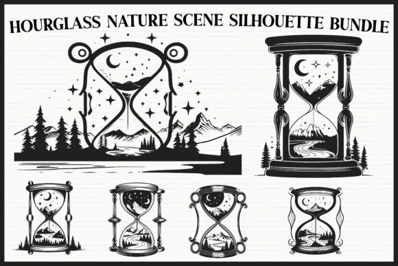 Download Nature Hourglass Laser Cut Bundle - Laser cut Collection