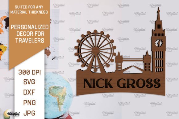 Download Personalized Sign for Traveler Laser Cut - Laser cut Collection