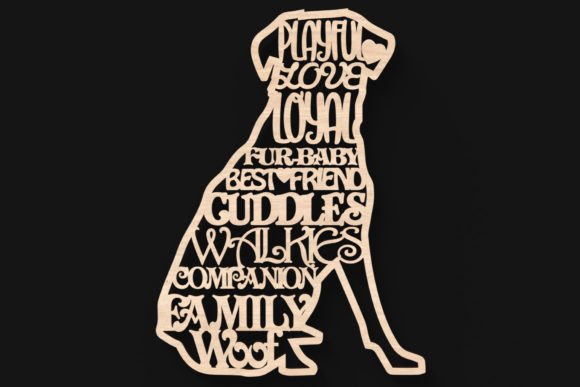 Download Dog Words Sign Svg Laser Cut Files - Laser cut Collection
