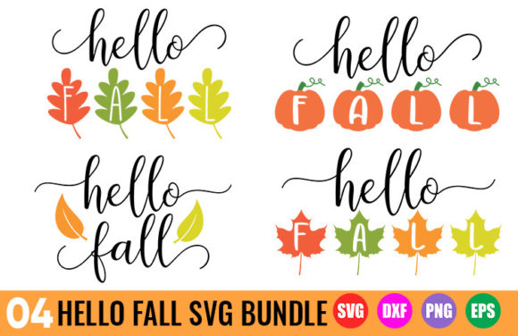 Download Hello Fall SVG Bundle - Fall Sign SVG - Hello fall svg Collection