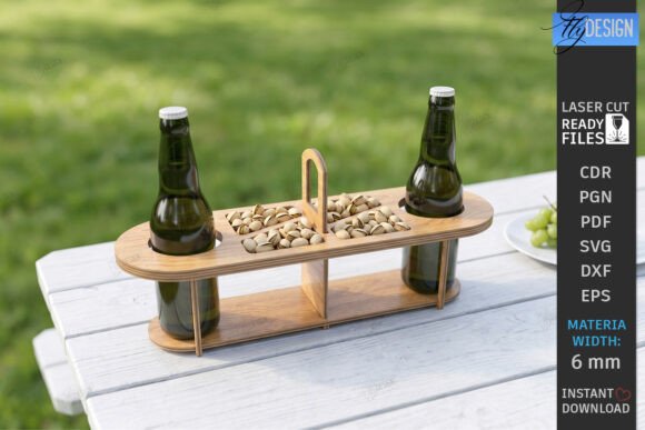 Download Outdoor Beer Picnic Table Laser Cut |CNC - Laser cut Collection