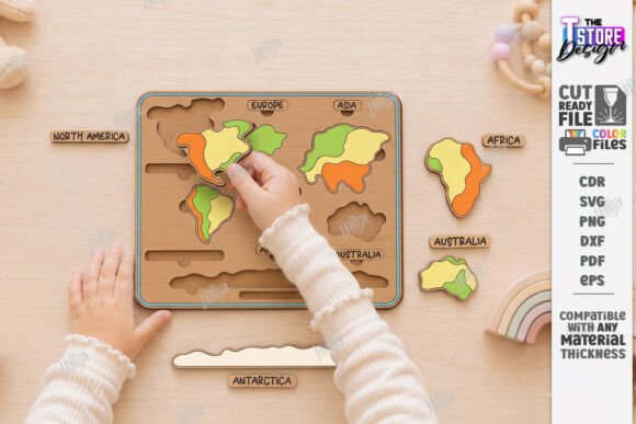 Download Montessori Kids Puzzle Laser Cut | Games - Laser cut Collection