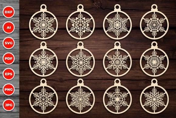 Download Christmas Ornament Laser Cut Svg Bundle - Laser cut Collection