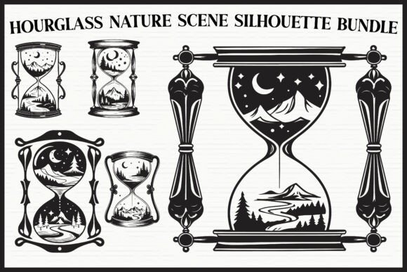 Download Nature Hourglass Laser Cut Bundle - Laser cut Collection